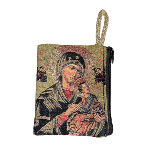 Our Lady of Perpetual Help Rosary Pouch 3″ x 4″ - JMJs Catholic Store, Inc