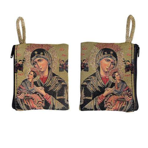 Our Lady of Perpetual Help Rosary Pouch 3″ x 4″ - JMJs Catholic Store, Inc