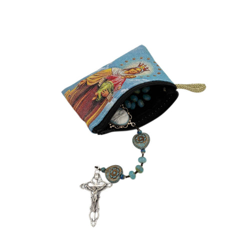 Lady of Mt. Carmel with Baby Jesus Rosary Pouch 3″ x 4″ - JMJs Catholic Store, Inc