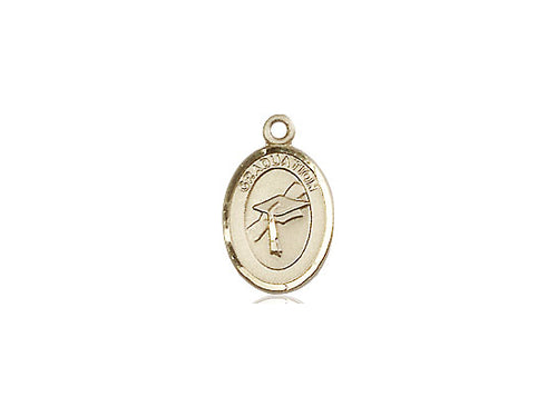 14kt Gold Filled Graduation Medal on a Gold Filled Chain - JMJs Catholic Store, Inc