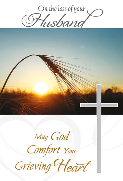 0n the Loss of Your Husband Husband Sympathy Greeting Card - JMJs Catholic Store, Inc