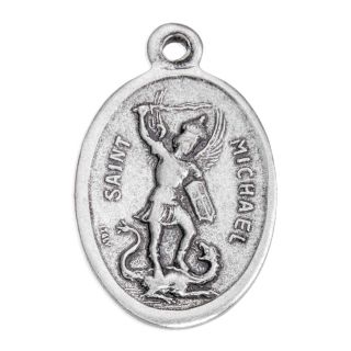 Saint Michael/ Guardian Angel Double Sided Oxi Medal 1/2"