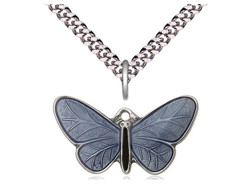 Sterling Silver Butterfly on a Sterling Silver Chain - JMJs Catholic Store, Inc