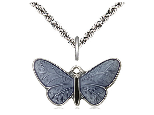 Sterling Silver Butterfly on a Sterling Silver Chain - JMJs Catholic Store, Inc