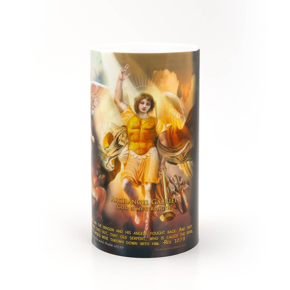 The Saints Collection Archangels Prayer Candle - JMJs Catholic Store, Inc