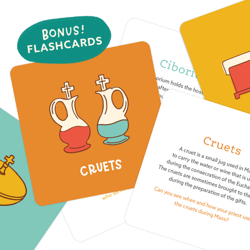 Mass Memory Game + Flashcards - JMJs Catholic Store, Inc