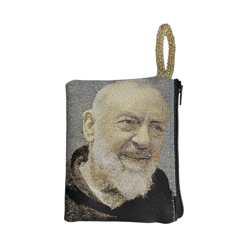 Padre Pio Rosary Pouch 3" x 4" - JMJs Catholic Store, Inc