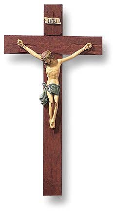 10" Roma Crucifix Hand Painted - JMJs Catholic Store, Inc