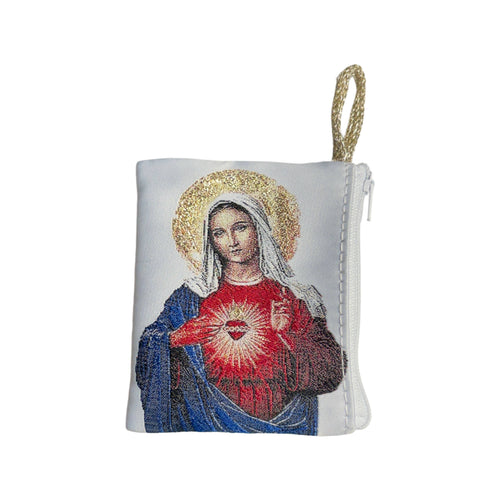 Immaculate Heart of Mary Rosary Pouch 3″ x 4″ - JMJs Catholic Store, Inc