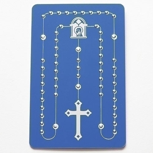 Embossed Rosary Card with to and from on back - Unique Catholic Gifts