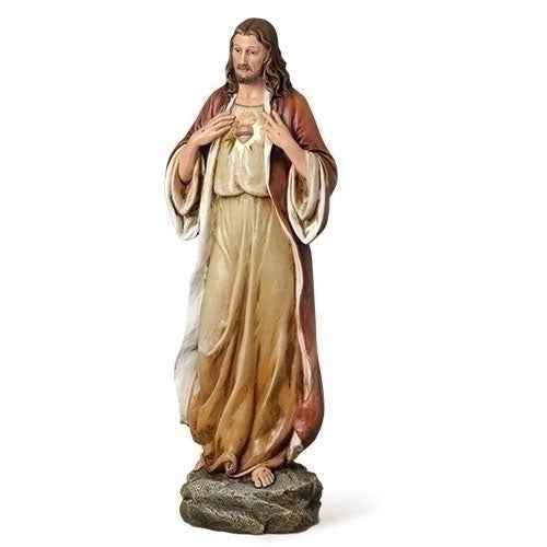 Sacred Heart of Jesus Statue 13.75"H