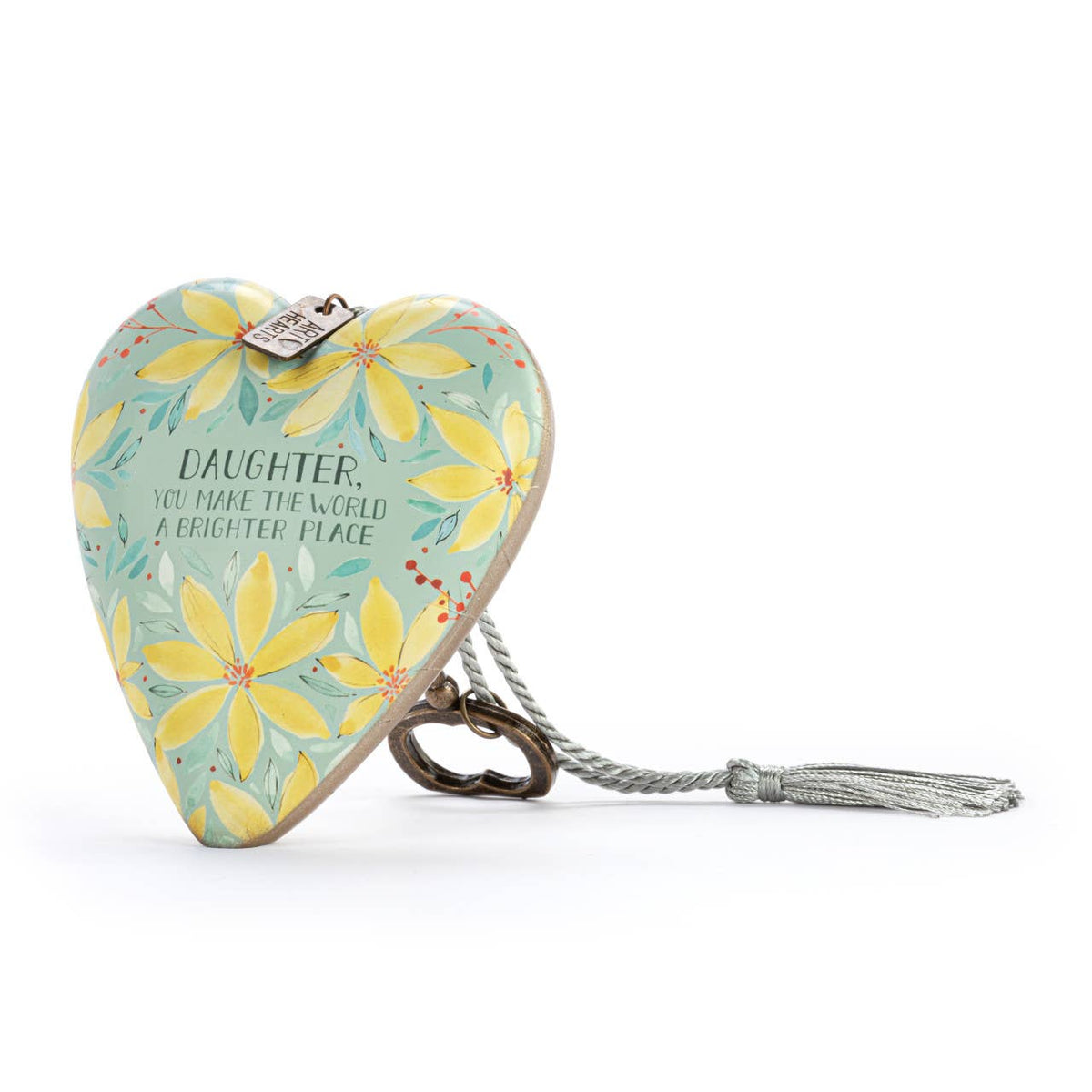 Daughter You Make the World Brighter Art Heart - JMJs Catholic Store, Inc