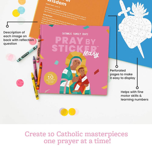 Pray by Sticker: Mary - JMJs Catholic Store, Inc