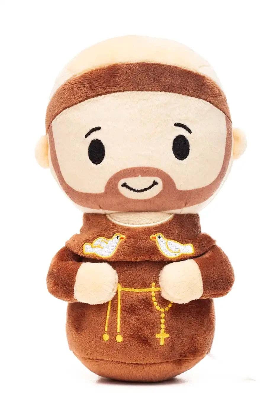 Saint Francis Catholic Plush Doll 8" | Animal Patron Gift: 8" - JMJs Catholic Store, Inc