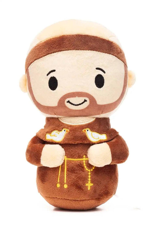 Saint Francis Catholic Plush Doll 8" | Animal Patron Gift: 8" - JMJs Catholic Store, Inc