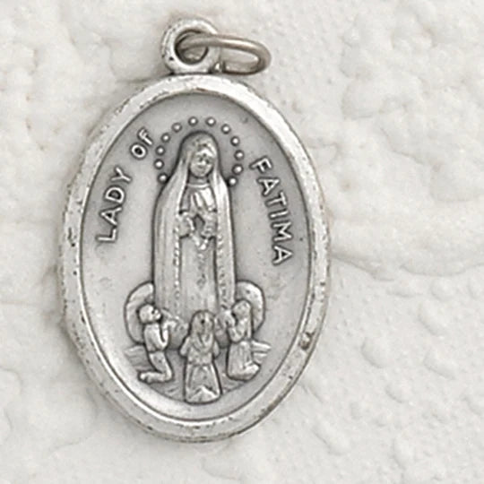 Lady of Fatima Oxi Medal 1" - JMJs Catholic Store, Inc