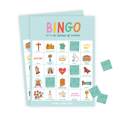 St. Thérèse of Lisieux Bingo - JMJs Catholic Store, Inc