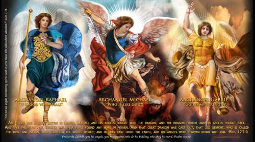 The Saints Collection Archangels Prayer Candle - JMJs Catholic Store, Inc