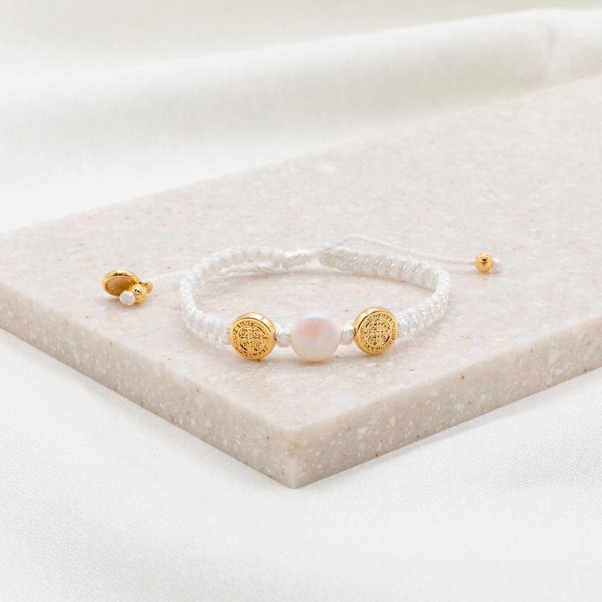 First Holy Communion Pearl Bracelet - JMJs Catholic Store, Inc