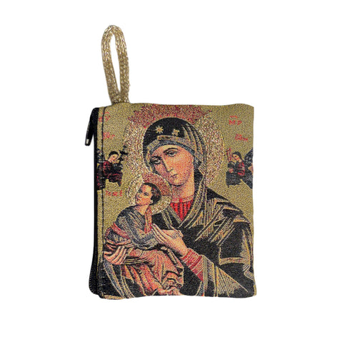 Our Lady of Perpetual Help Rosary Pouch 3″ x 4″ - JMJs Catholic Store, Inc
