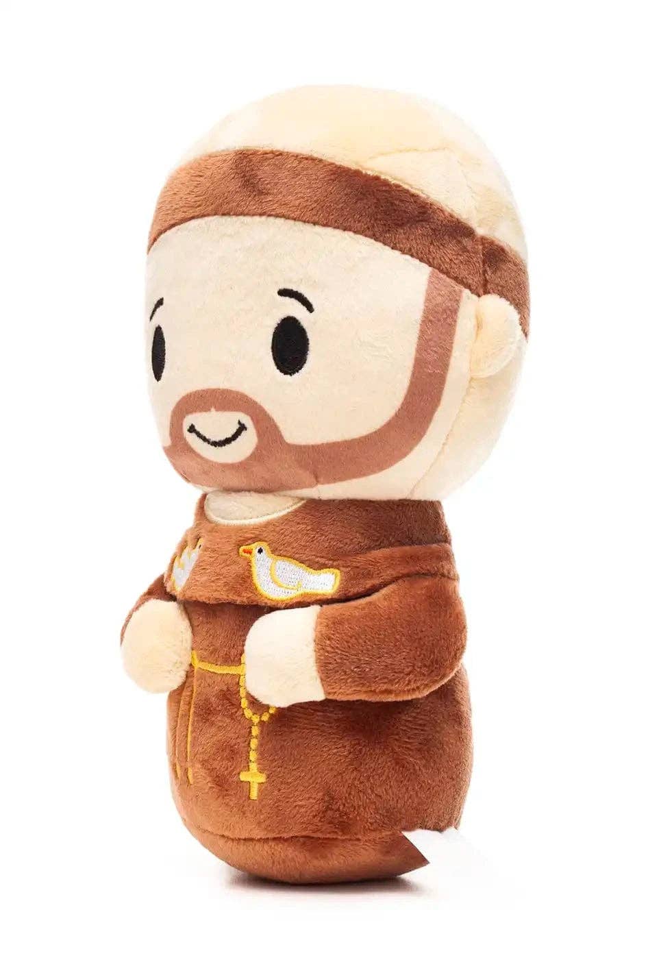 Saint Francis Catholic Plush Doll 8" | Animal Patron Gift: 8" - JMJs Catholic Store, Inc