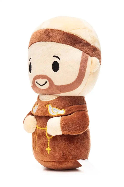 Saint Francis Catholic Plush Doll 8" | Animal Patron Gift: 8" - JMJs Catholic Store, Inc