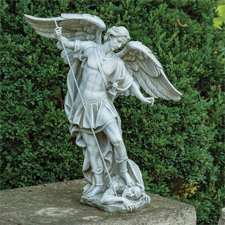 St. Michael the Archangel Statue 18.5"H Outdoor/Indoor statue - JMJs Catholic Store, Inc