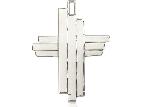 Sterling Silver Cross Pendant on Sterling Silver Chain - JMJs Catholic Store, Inc