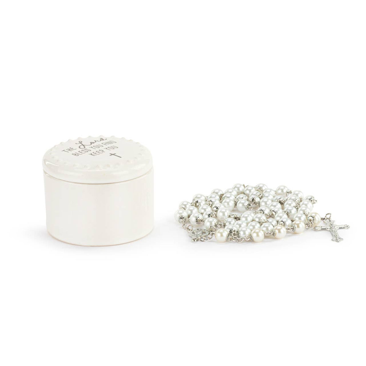 Trinket Box & Rosary - Lord Bless You - JMJs Catholic Store, Inc