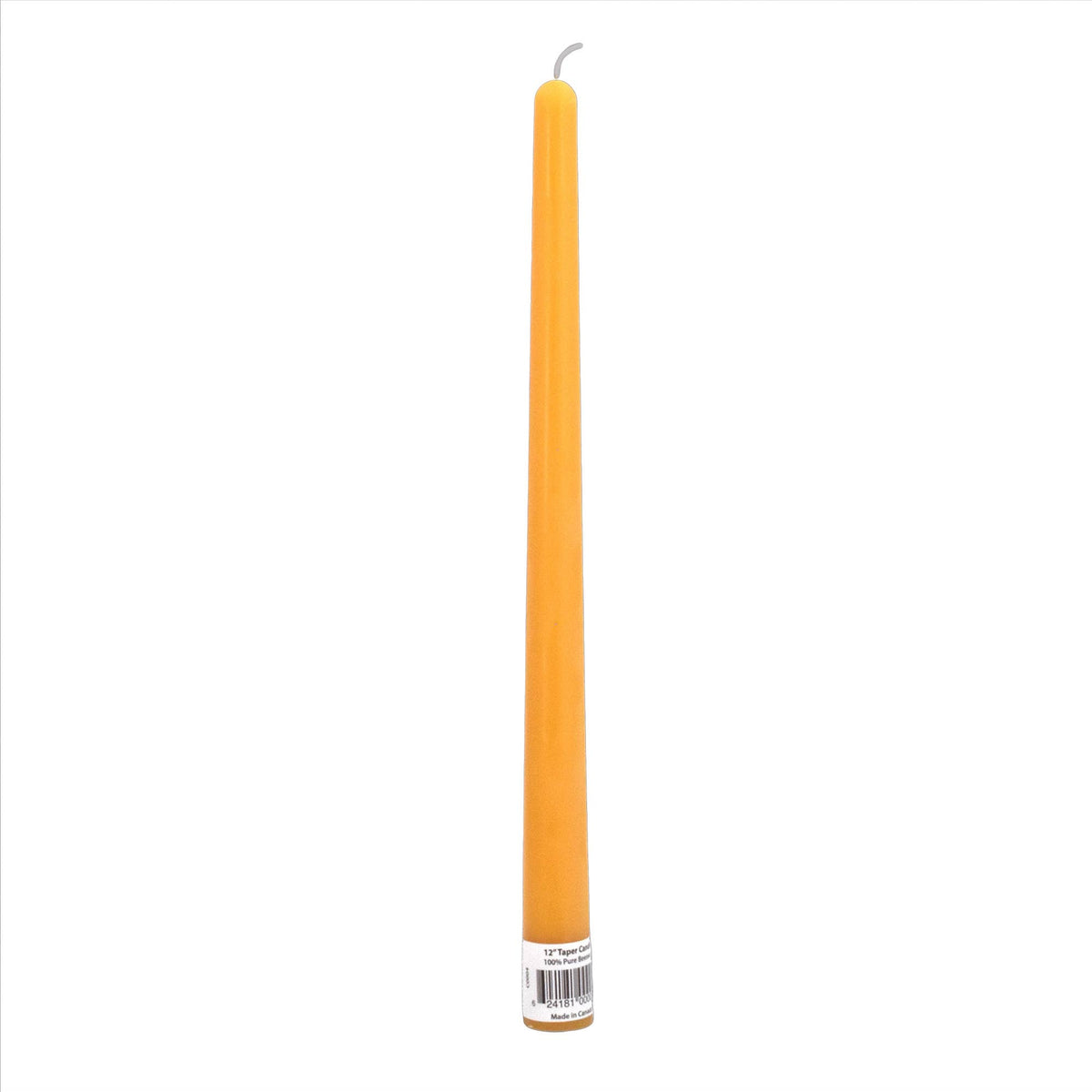 Natural Beeswax 12" Taper Candlesticks - JMJs Catholic Store, Inc
