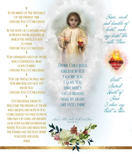 The Saints Collection - Divine Child Prayer Candle - JMJs Catholic Store, Inc