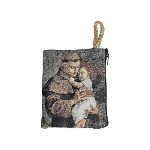 St. Anthony Rosary Pouch 3″ x 4″ - JMJs Catholic Store, Inc