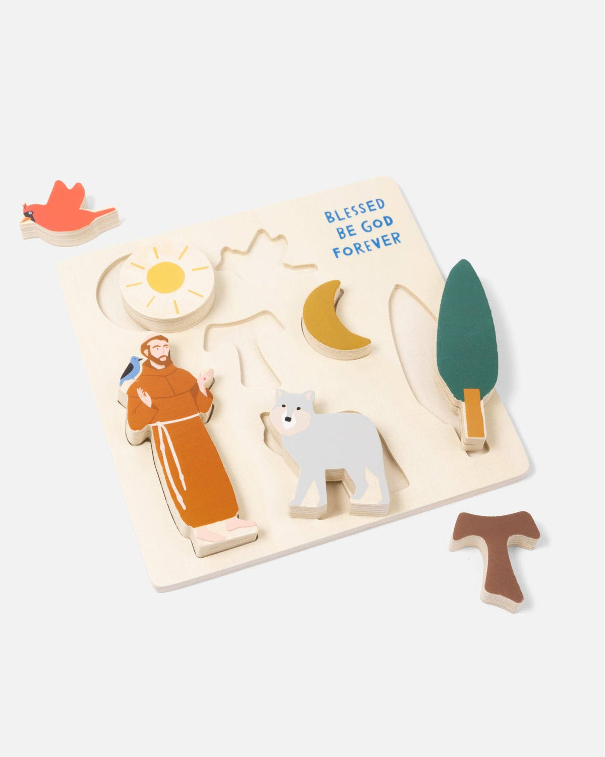 St. Francis Wooden Puzzle - JMJs Catholic Store, Inc