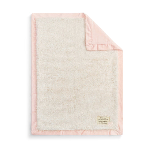 Wrapped in Prayer Blanket - Pink 30"w x 40"long - JMJs Catholic Store, Inc