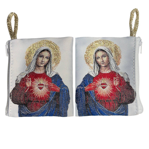 Immaculate Heart of Mary Rosary Pouch 3″ x 4″ - JMJs Catholic Store, Inc