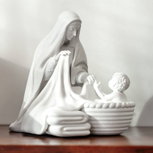 Hidden Moments Collection: Laundry with Jesus Catholic Mary Statue - JMJs Catholic Store, Inc
