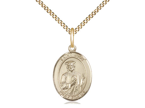 Gold Filled St Jude Pendant (3/4") - JMJs Catholic Store, Inc