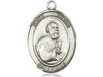 Sterling Silver St. Peter the Apostle Medal 3/4" - JMJs Catholic Store, Inc