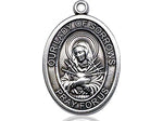 Our Lady of Sorrows Sterling Silver Oval Medal 3/4" - JMJs Catholic Store, Inc