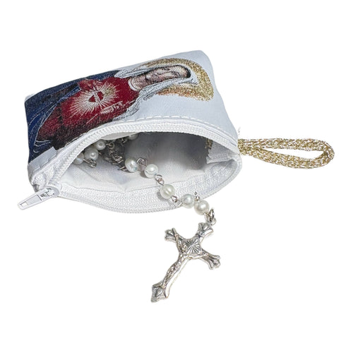 Immaculate Heart of Mary Rosary Pouch 3″ x 4″ - JMJs Catholic Store, Inc