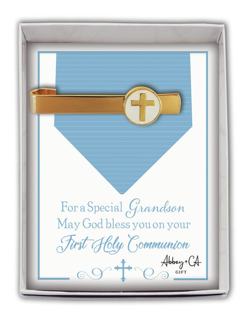 First Communion Cross Tie Bar: Son - JMJs Catholic Store, Inc