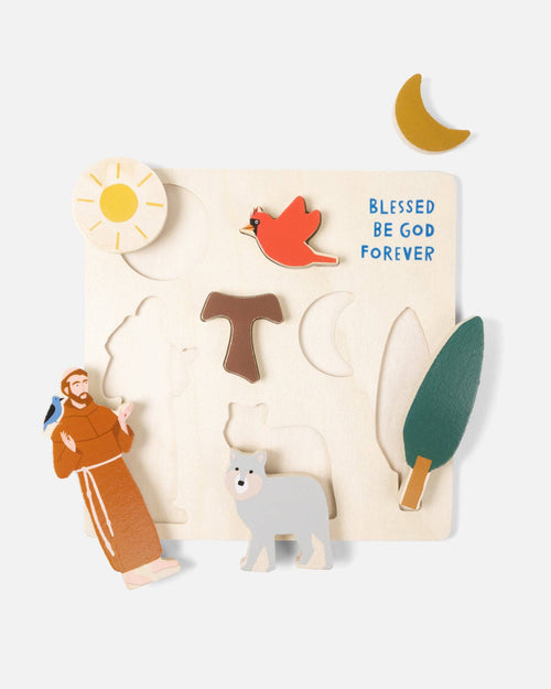 St. Francis Wooden Puzzle - JMJs Catholic Store, Inc