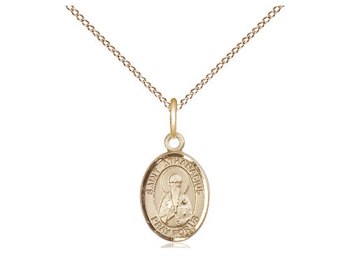 14kt Gold Filled St. Athanasius Pendant - JMJs Catholic Store, Inc