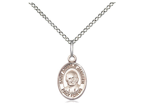 St. Arnold Janssen Sterling Silver Pendant - JMJs Catholic Store, Inc
