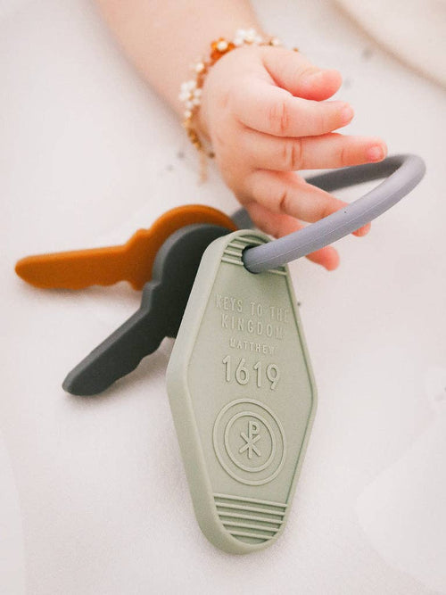 Keys to the Kingdom Silicone Teethers: Keys to the Kingdom - JMJs Catholic Store, Inc