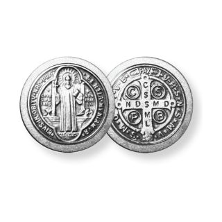 St. Benedict Italian Pocket Token Coin 1 1/8" Made in Italy (Copy)