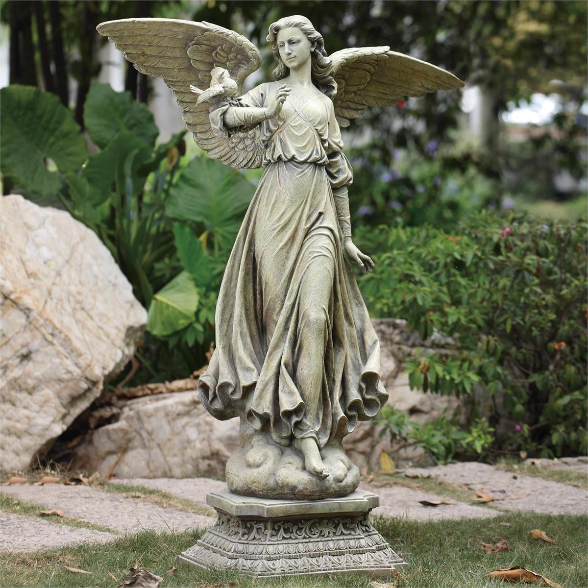 Angel on a Pedestal Statue 46 1/2" - JMJs Catholic Store, Inc