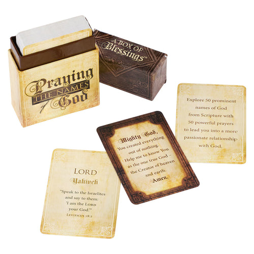 Praying the Names of God Box of Blessings - JMJs Catholic Store, Inc
