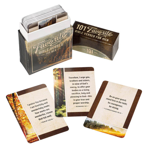 101 Favorite Bible Verses for Men Box of Blessings - JMJs Catholic Store, Inc