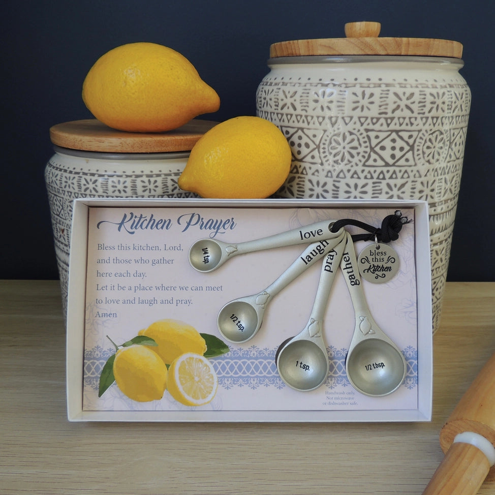 Kitchen Prayers Measuring Spoon Set of 4 - JMJs Catholic Store, Inc
